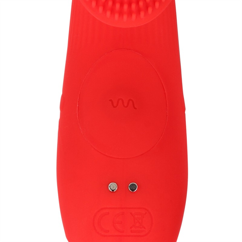 Loveline Textured Finger Vibrator 10 Speed Sunrise Red