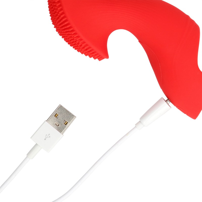 Loveline Textured Finger Vibrator 10 Speed Sunrise Red