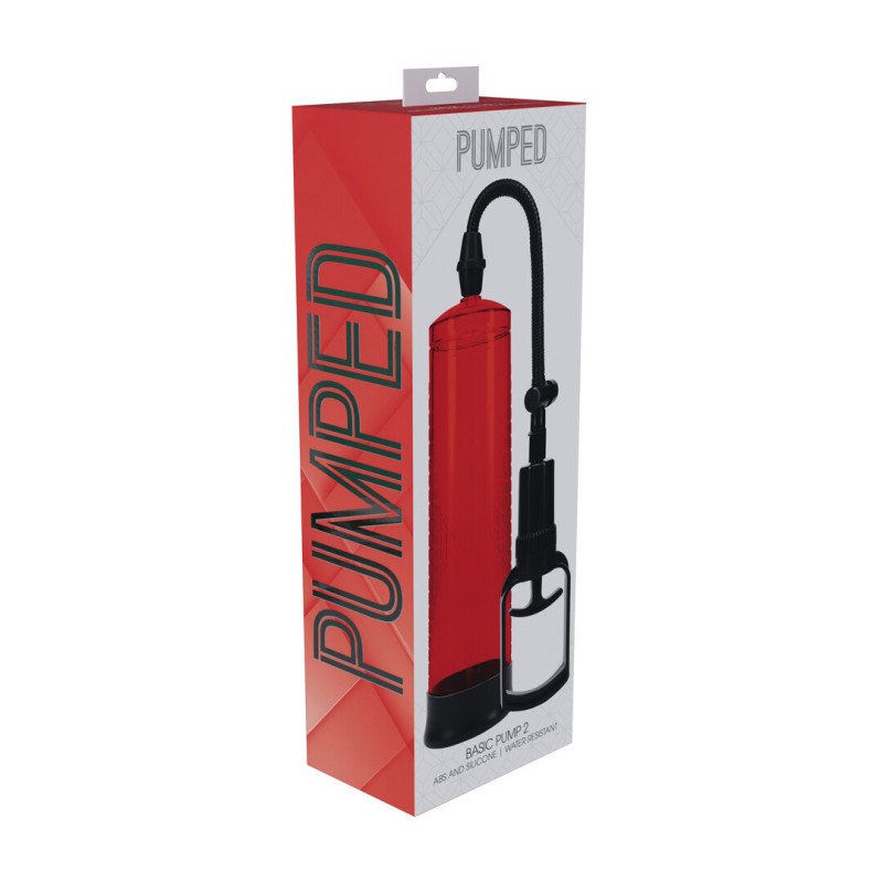 Basic Pump 2 Manual Penis Vacuum Pump Red