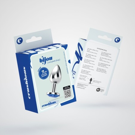 Crushious Bijou Anal Jewel Plug Small Blue