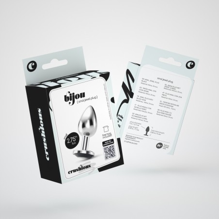 Crushious Bijou Πρωκτική Σφήνα με Μαύρο Κόσμημα Small