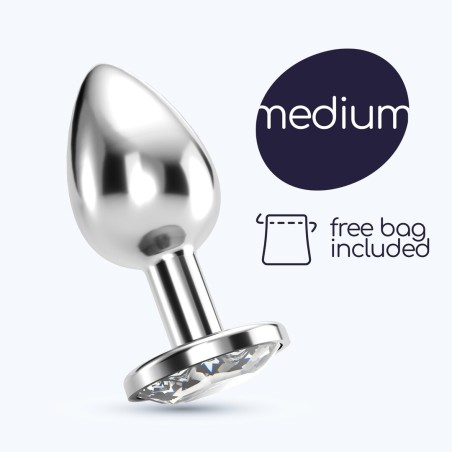 Crushious Bijou Anal Jewel Plug Medium Transparent