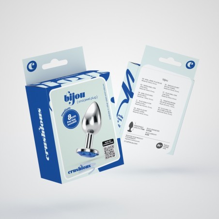 Crushious Bijou Πρωκτική Σφήνα με Μπλε Κόσμημα Medium