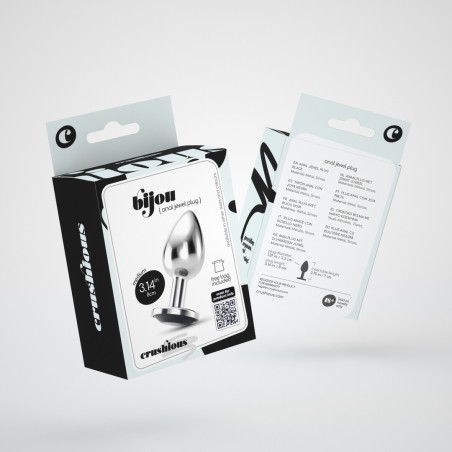 Crushious Bijou Πρωκτική Σφήνα με Μαύρο Κόσμημα Medium