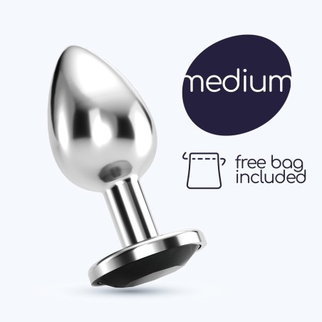 Crushious Bijou Πρωκτική Σφήνα με Μαύρο Κόσμημα Medium