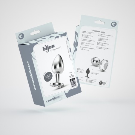 Crushious Bijou Anal Jewel Plug Large Clear