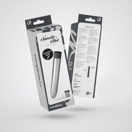 Crushious Classic Vibe Classic Vibrator Silver