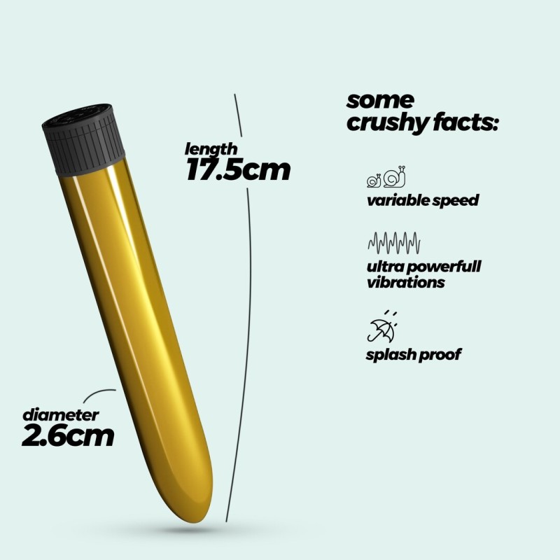 Crushious Classic Vibe Classic Vibrator Gold