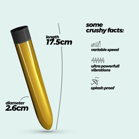 Crushious Classic Vibe Classic Vibrator Gold