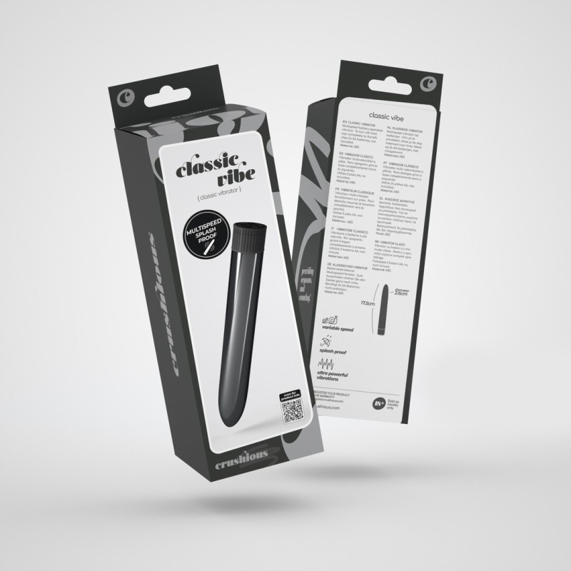 Crushious Classic Vibe Classic Vibrator Black