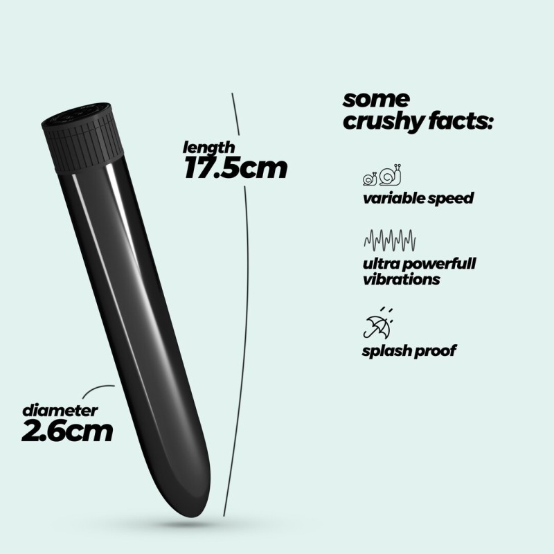 Crushious Classic Vibe Classic Vibrator Black