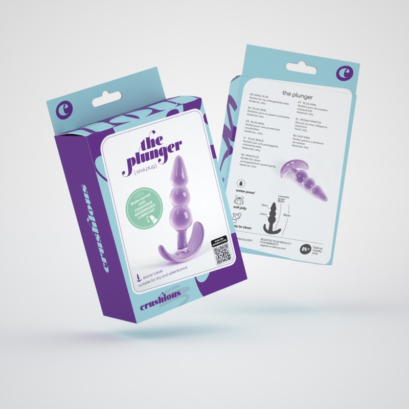 Crushious The Plunger Πρωκτική Σφήνα Μωβ