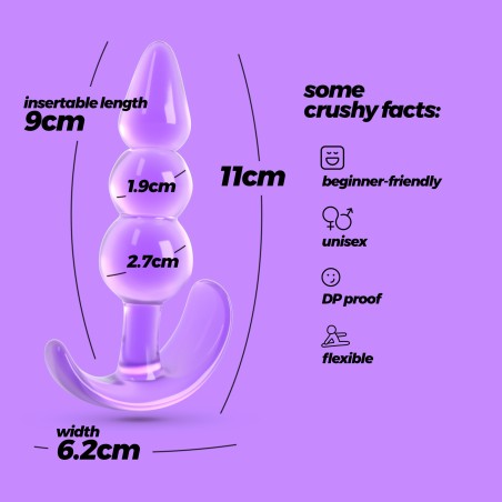 Crushious The Plunger Πρωκτική Σφήνα Μωβ