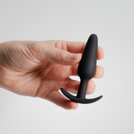 Crushious Tic Silicone Anal Plug Small Black