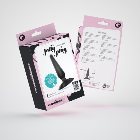 Crushious Jolly Anal Plug with Suction Cup Black