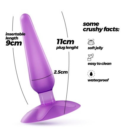 Crushious Jolly Anal Plug with Suction Cup Purple