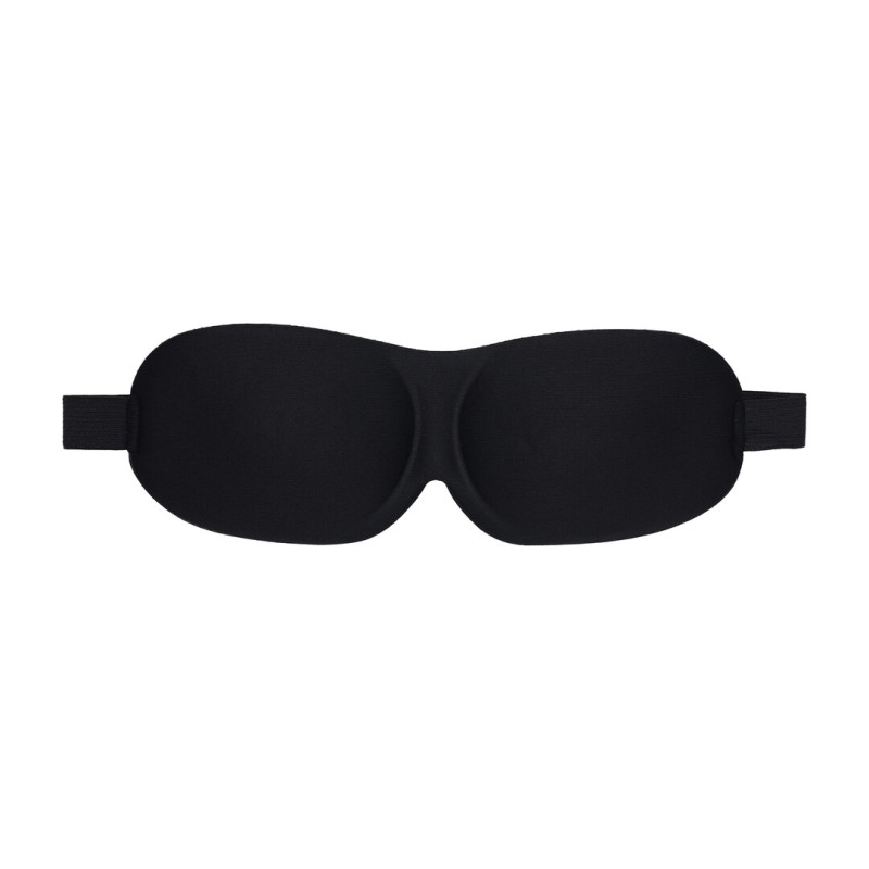 3D Contoured Blindfold Mask Sensory Play Black