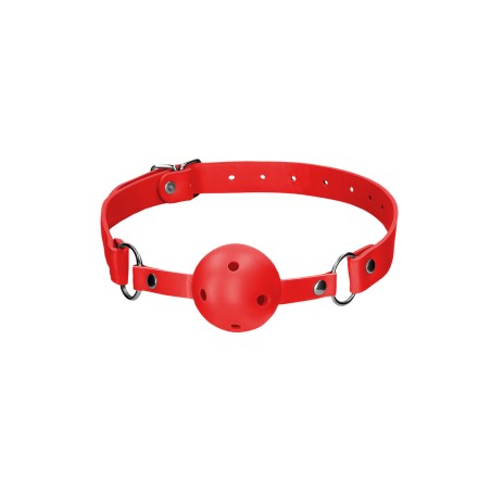 Ouch! Breath Ball Gag με Δερμάτινο Λουράκι