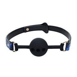 Ouch! Florence Collection Silicone Ball Gag Blue