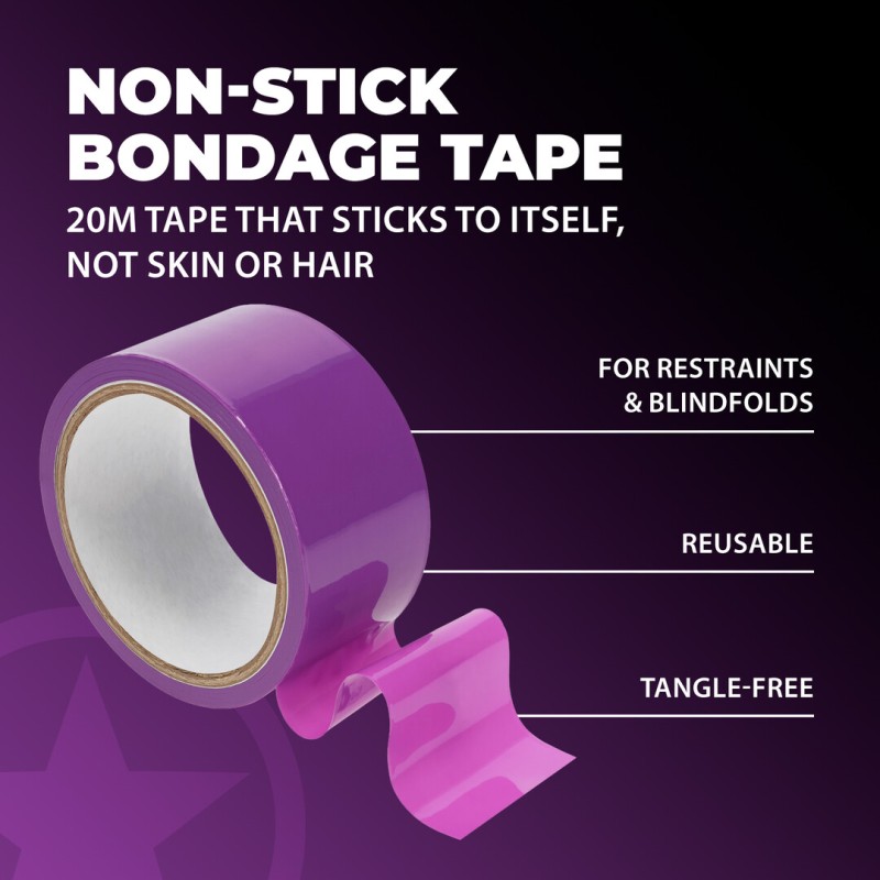 PVC Non-Stick Bondage Tape 20m Purple