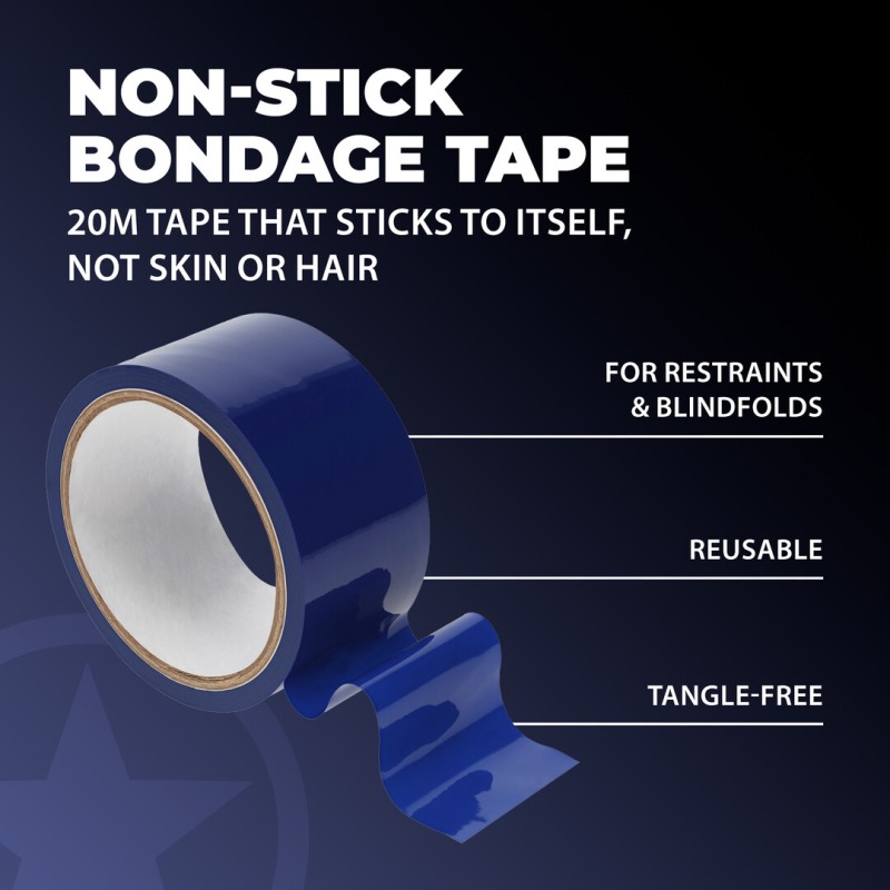 PVC Non-Stick Bondage Tape 20m Blue