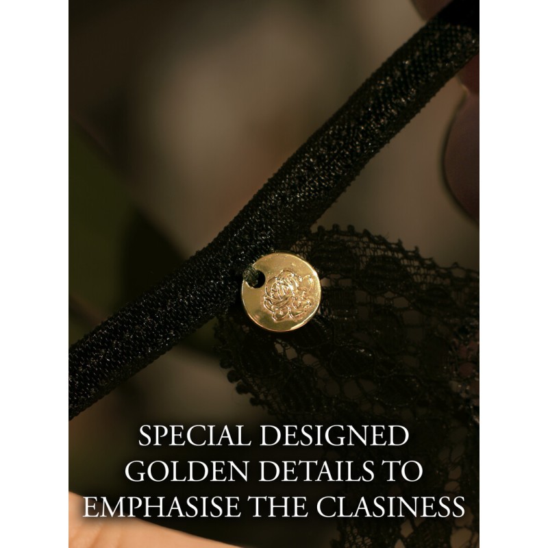 Milou Mesh Ανοιχτό Καβάλο Χρυσές Λεπτομέρειες Plus Size