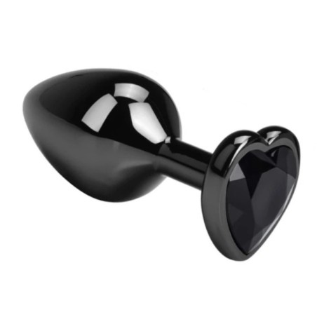 Guilty Toys Dark Anal Plug Large Μαύρο Καρδιάα