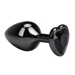 Guilty Toys Dark Anal Plug Large Μαύρο Καρδιάα