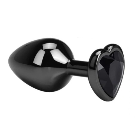 Guilty Toys Dark Anal Plug Large Μαύρο Καρδιάα