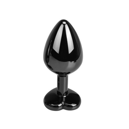 Guilty Toys Dark Anal Plug Large Μαύρο Καρδιάα