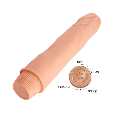 Baile Realistic Dwarf Multispeed Realistic Vibrator Natural 21.5 cm