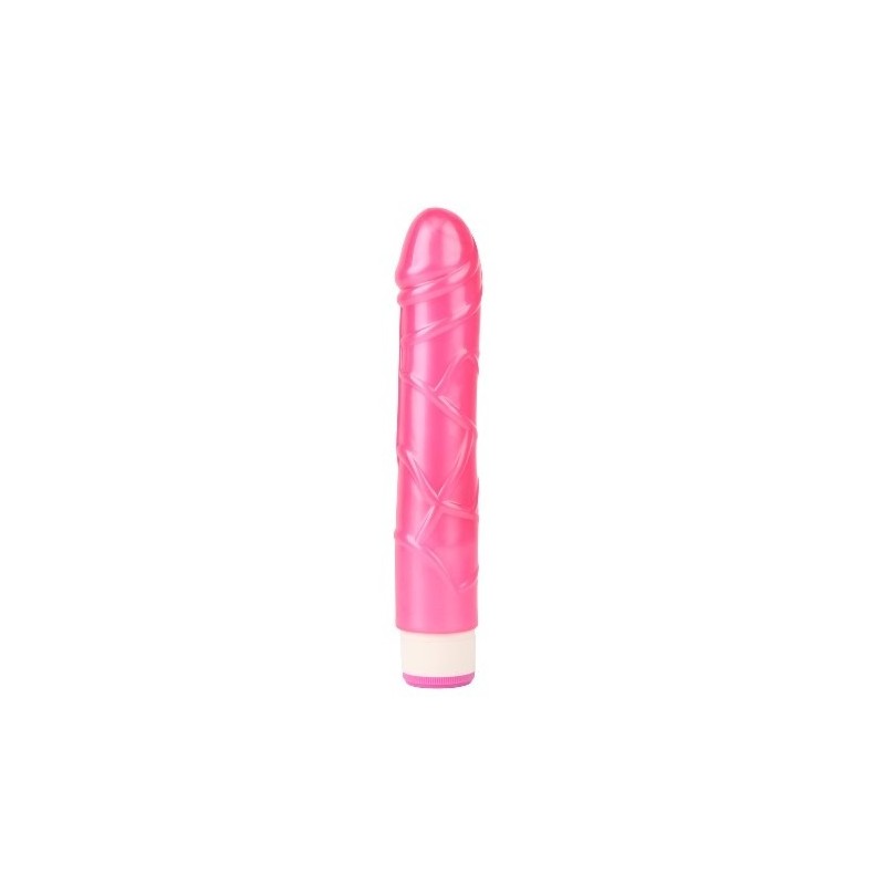 Basic Pulsator Multispeed Realistic Vibrator TPE Pink 23 cm