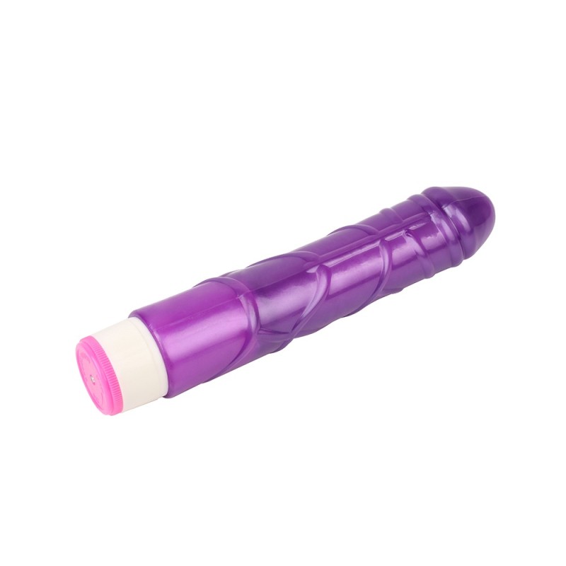 Basic Pulsator Multispeed Realistic Vibrator TPE Purple 23 cm