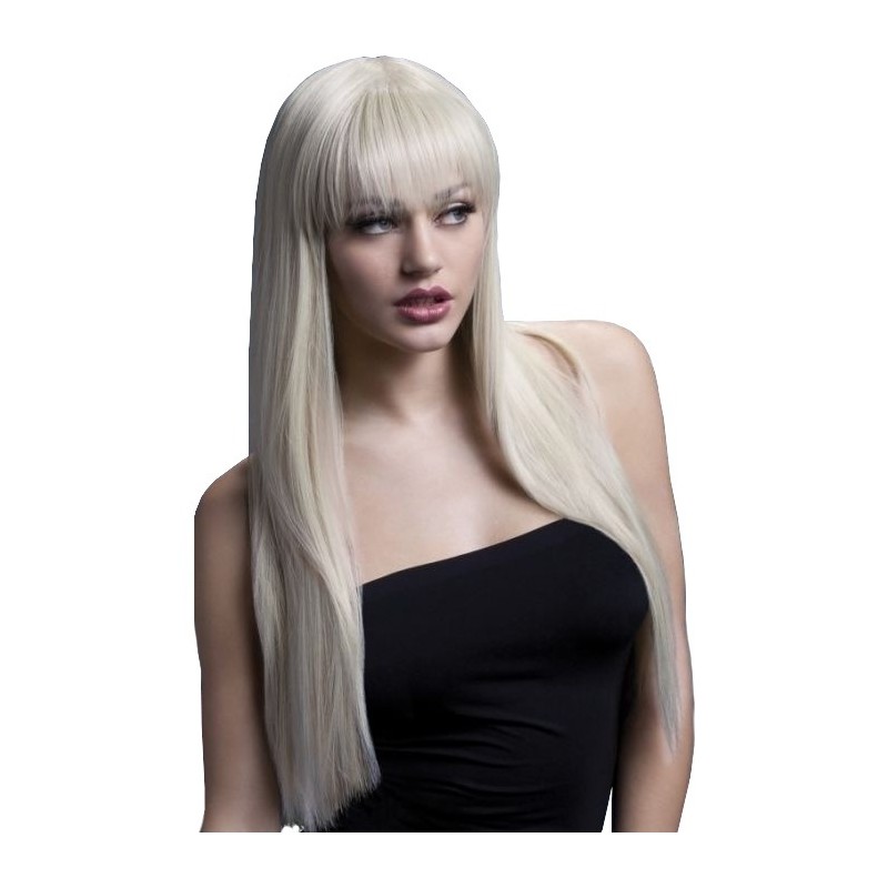 Fever Jessica Professional Long Blonde Wig with Bangs