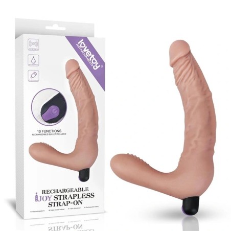 Strapless Strap On Flexible Silicone 21 cm