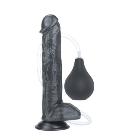 Realistic Squirting Dildo Extreme Black 29 cm