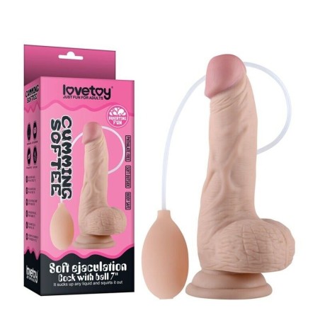 Realistic Dildo Soft Ejaculation Cock Natural 20 cm