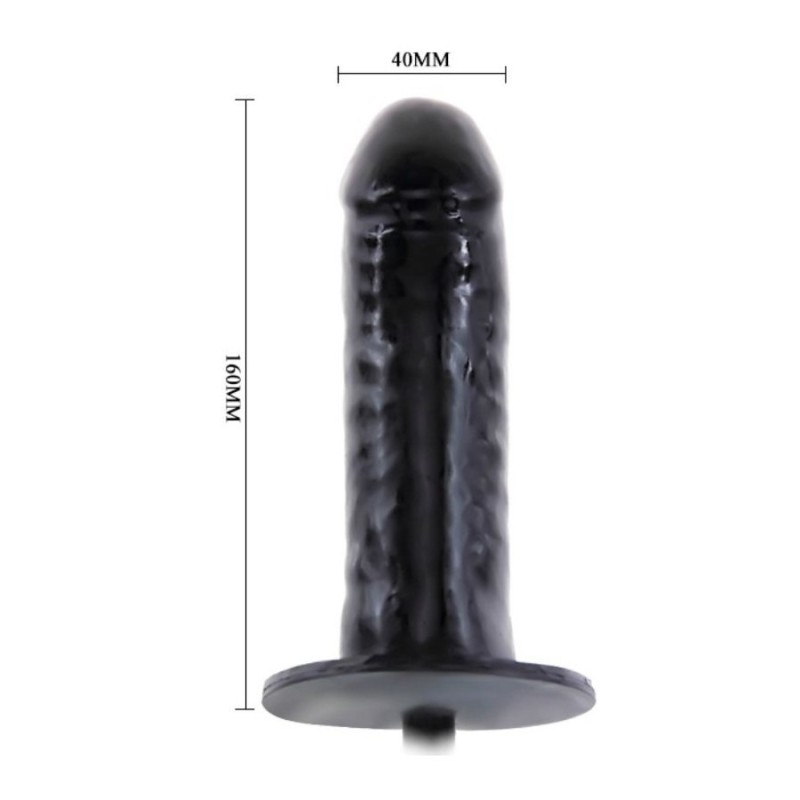Black Inflatable Realistic Dildo 16 cm