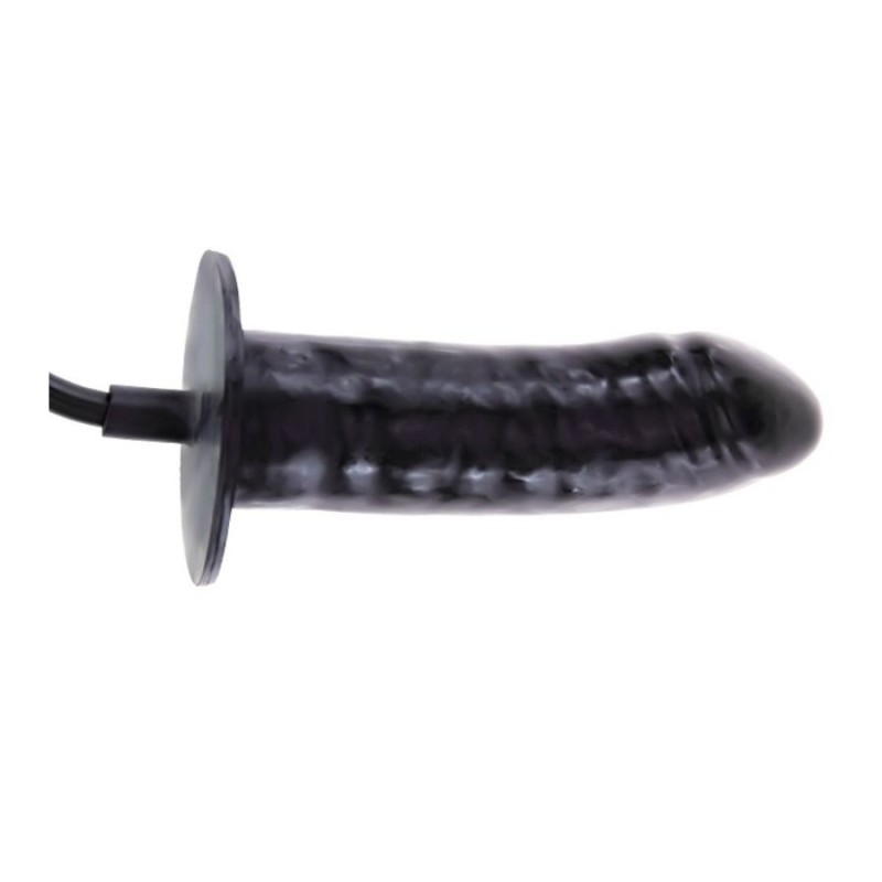Black Inflatable Realistic Dildo 16 cm