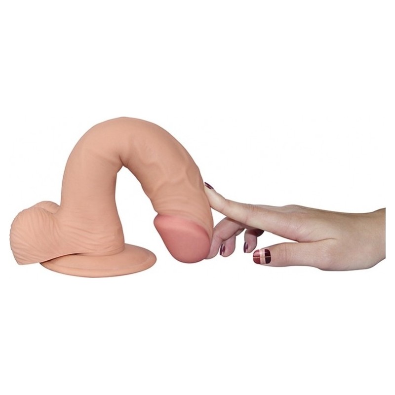 The Ultra Soft Dude Realistic Dildo Natural 22.8 cm