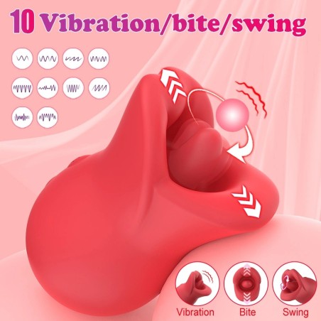 Guilty Toys Seductive Lips Κλειτοριδικός Δονητής 3 σε 1