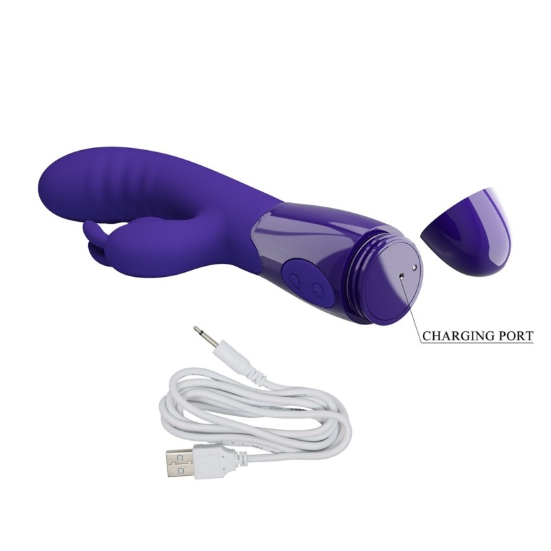 Pretty Love Cerberus Youth Rabbit Vibrator Purple