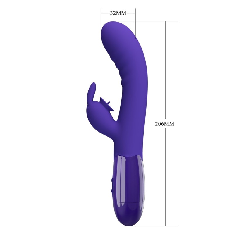Pretty Love Cerberus Youth Rabbit Vibrator Purple