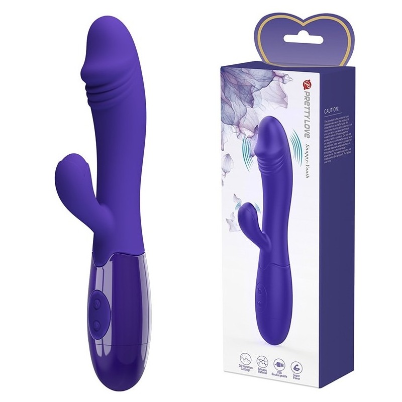 Pretty Love Snappy Youth Rabbit Vibrator Purple