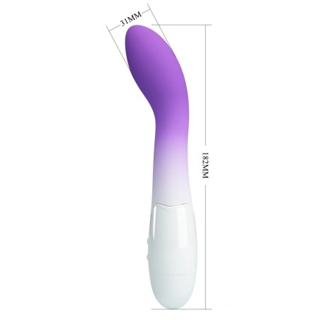Pretty Love Bishop G-Spot Vibrator Purple/White