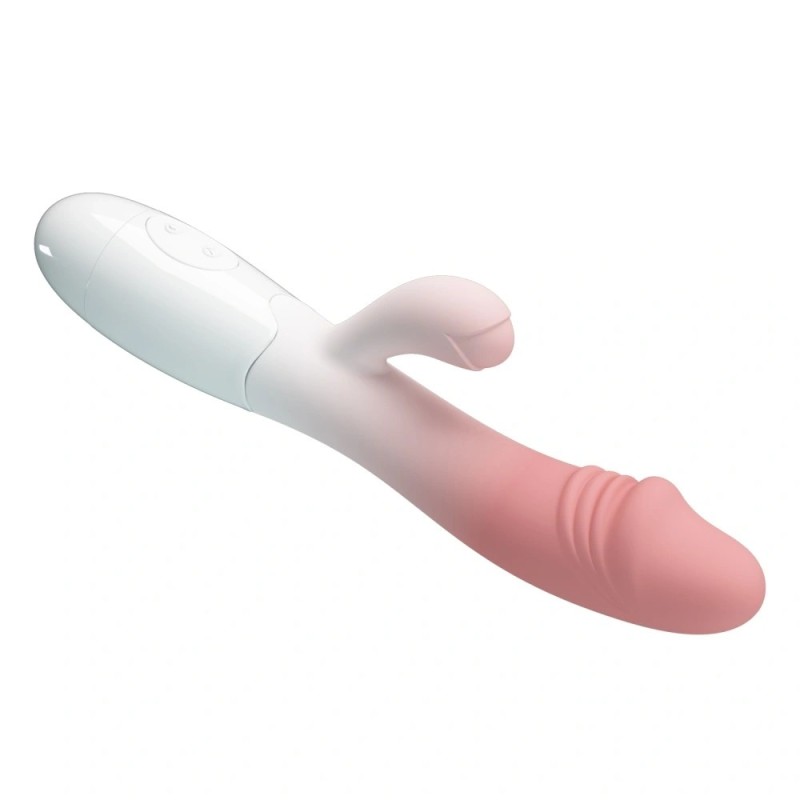 Pretty Love Snappy Bunny Rabbit Vibrator Pink/White