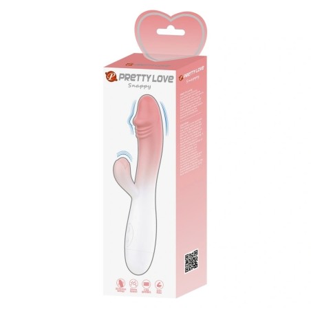 Pretty Love Snappy Bunny Rabbit Vibrator Pink/White