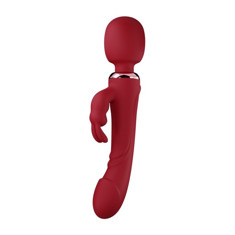 Mokko Toys Great Mix Wand Rabbit Vibrator 2 in 1 Red