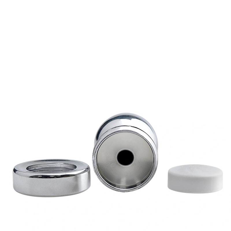 Passion Labs LED Light Metallic Butt Plug Small Silver