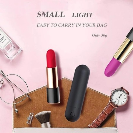 Guilty Toys VibeX Mini Bullet Δονητής 10 Προγραμμάτων Μαύρος